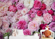 3D Romantic Colorful Rose Flower Background Wall Mural Wallpaper GD 3680- Jess Art Decoration