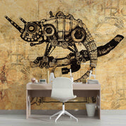 3D Retro Mechanical Chameleon Steampunk Wallpaper Wall Mural Wall Decor Wall Art Wall Sticker Remoable Wallpaper 20