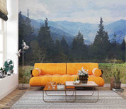 3D Sky Mountains Forest Nature Landscape Wallpaper Wall Mural Wall Decor Wall Art Wall Sticker Remoable Wallpaper LQH