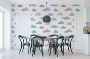 3D Stylish Pastel Color Graffiti Cloud Wall Mural Wallpaper GD 5139- Jess Art Decoration