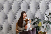 3D Luxury Gray Fabric Texture Old Sofa Wall Mural Wallpaper GD 3812- Jess Art Decoration