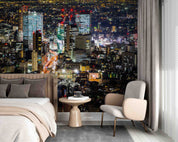 3D Urban Night Scene of Tokyo Japan Wallpaper Wall Mural Wall Decor Wall Art Wall Sticker Remoable Wallpaper 50