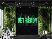 3D Gym Girl Boxing Letter Wall Mural Wallpaper YXL 1782