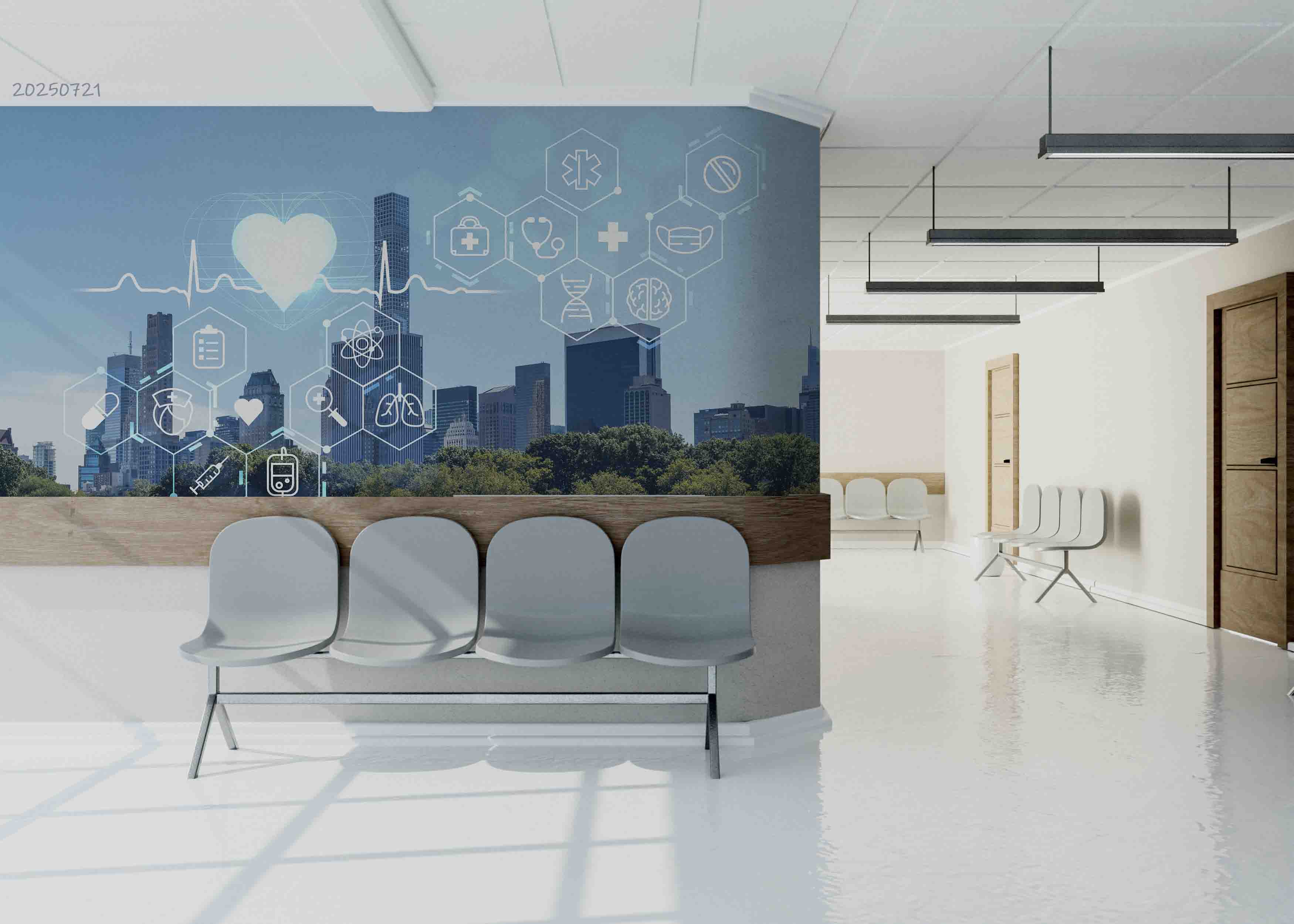 3D Clinic Hospital Rehabilitation Center Medical Healthcare Wall Mural Wallpaper 30