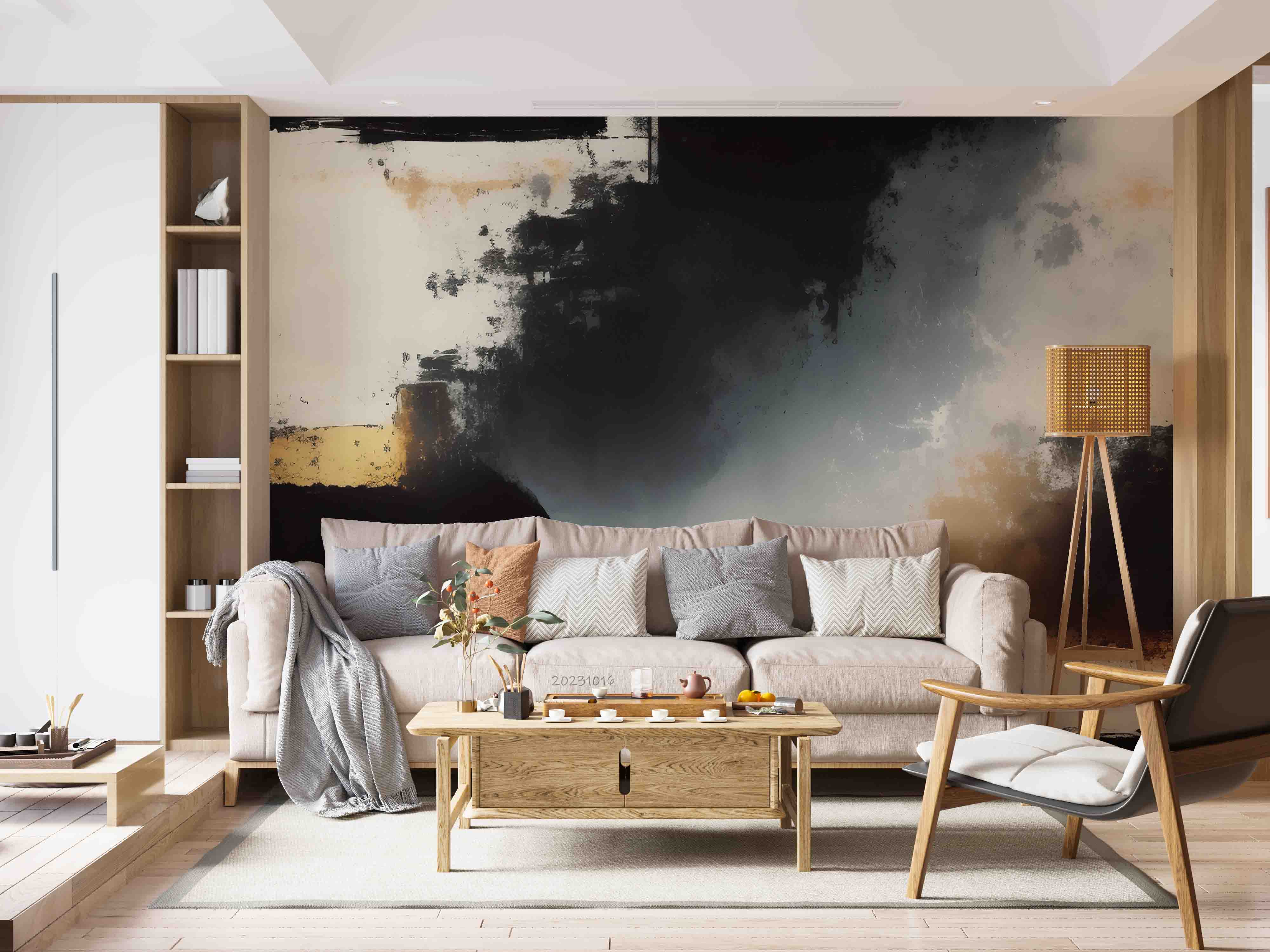 3D Abstract Mountain Sky Wall Mural Wallpaper YXL 2961