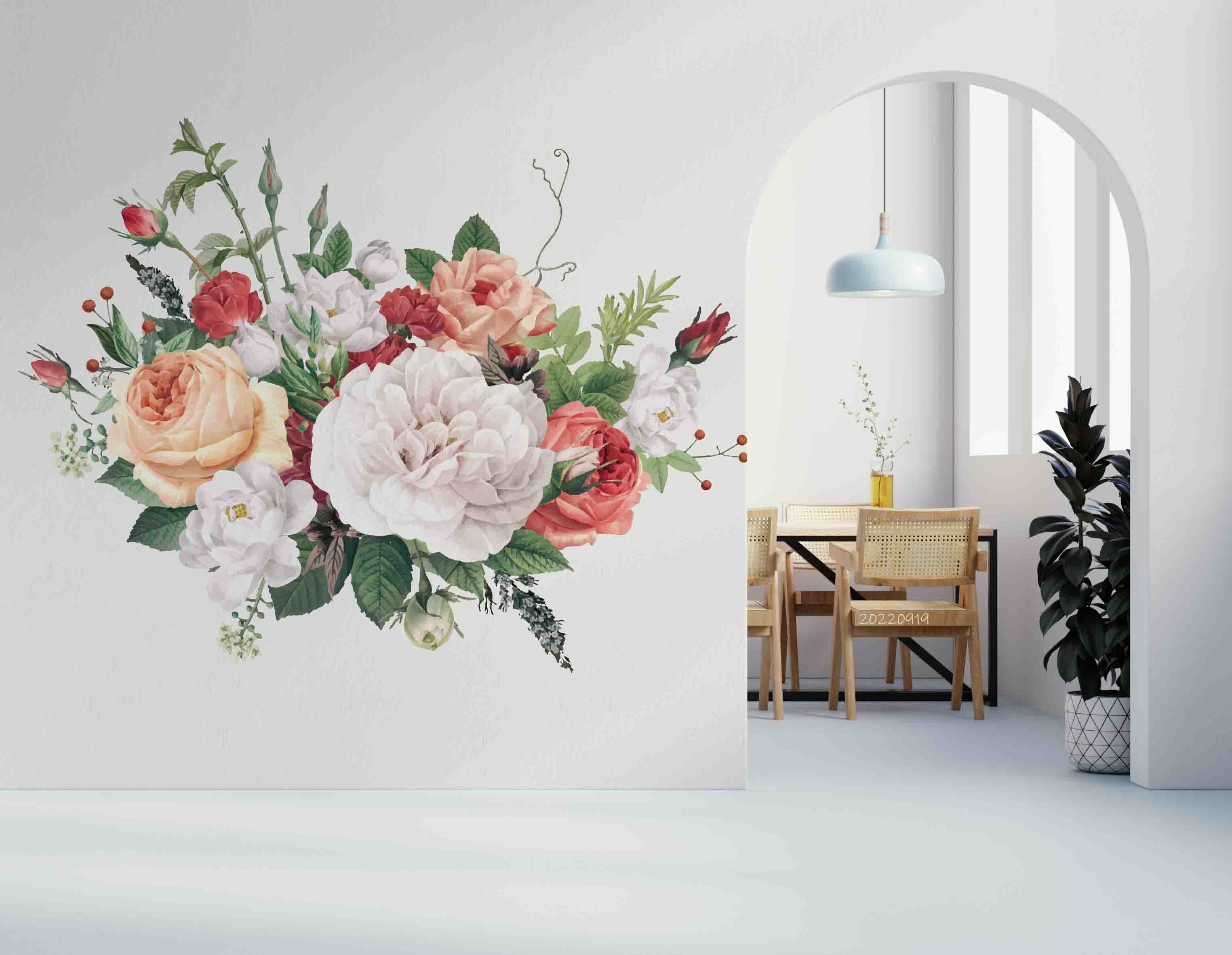 3D Colorful Floral Bouquet Background Wall Mural Wallpaper GD 3470- Jess Art Decoration