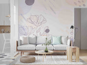 3D Hand Drawn Plants Floral Background Wall Mural Wallpaper GD 3377- Jess Art Decoration
