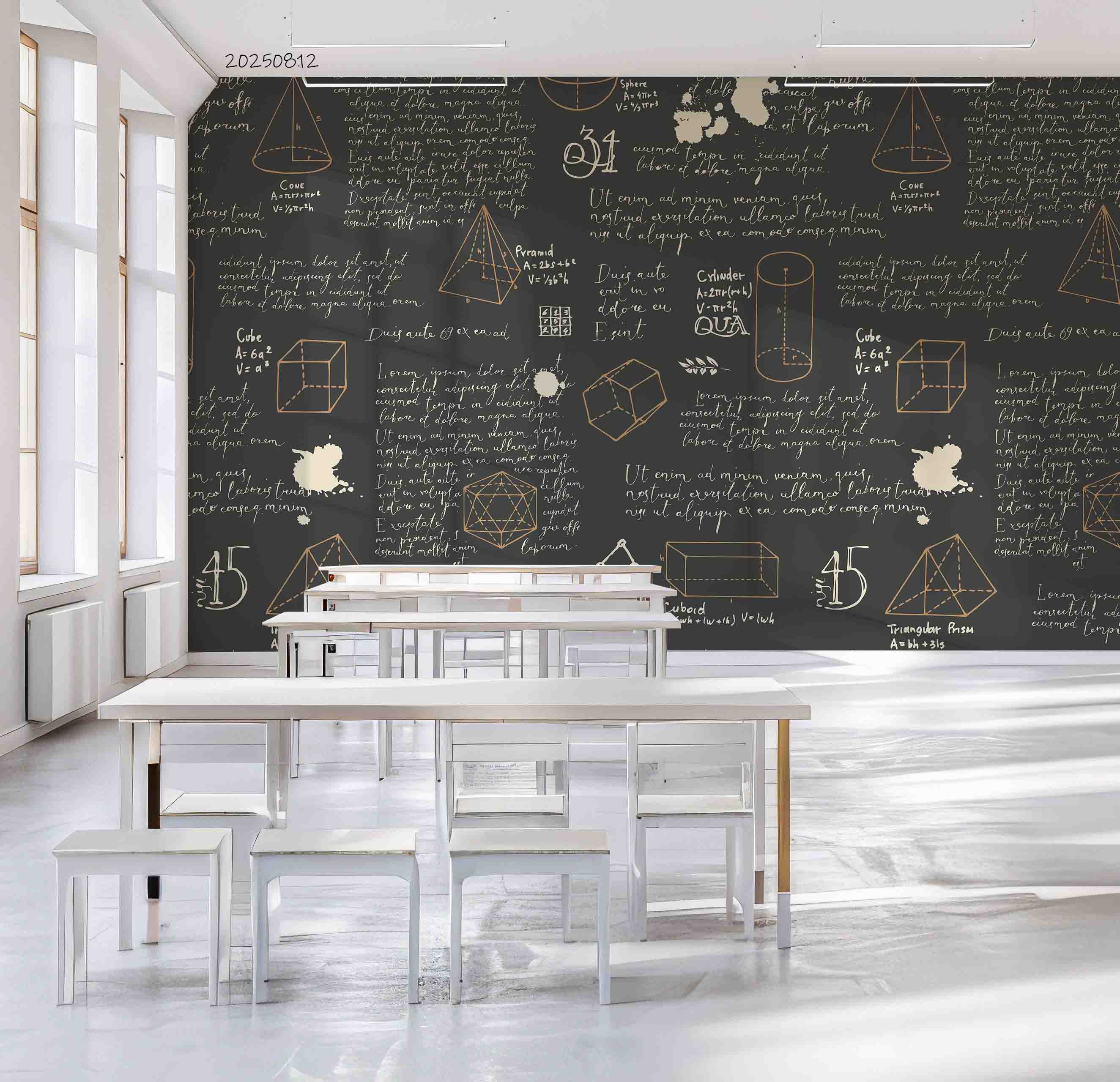 3D School STEM Science Lab Classroom Teaching Aid Math Wall Mural Wallpaper 15