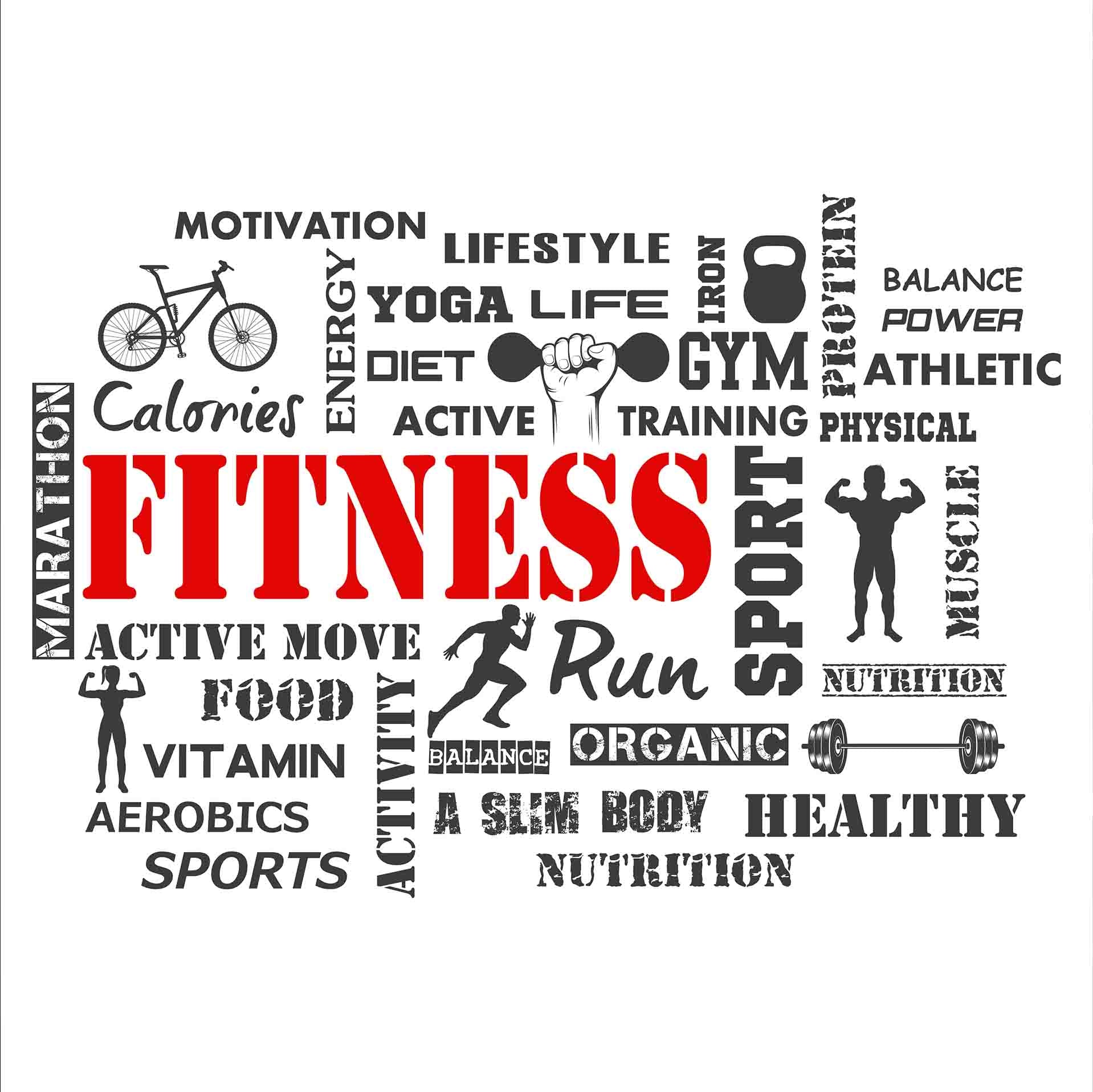 3D Gym Fitness Gymnasium Wall Mural Wallpaper 61