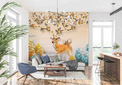 3D Aged Care Retirement Home Gerocomium Rest Home Deer Scenery Wall Mural Wallpaper 5