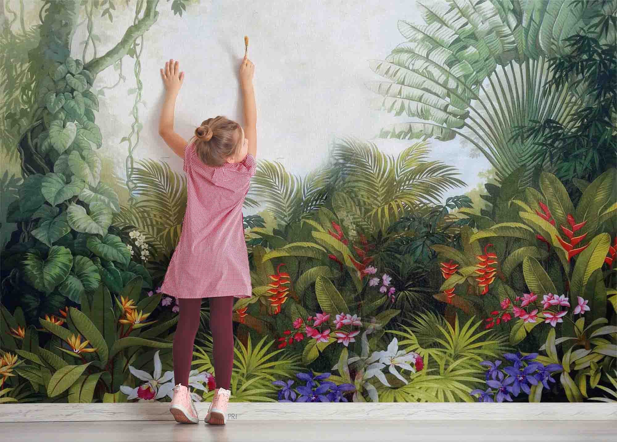 3D Tree Floral Leaf Wall Mural Wallpaper YXL 2648