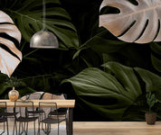 3D Monstera Leaf Luxury Tropical Jungle Background Wall Mural Wallpaper GD 3228- Jess Art Decoration
