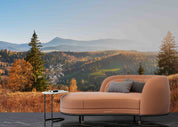 3D Mountains Autumn Landscape Wall Mural Wallpaper JN 379