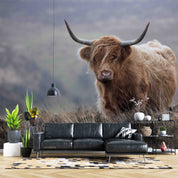 3D Animal Cattle Grassland Sky Wall Mural Wallpaper YXL 2516
