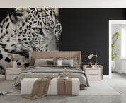 3D Animal Lion Black Wall Mural Wallpaper YXL 2821