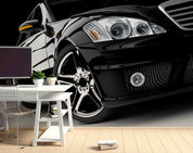 3D Black Sports Car Wallpaper Wall Mural Wall Decor Wall Art Wall Sticker Remoable Wallpaper
