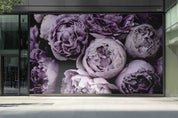 3D Retail Shop Store Market Trade Purple Floral Wall Mural Wallpaper 10