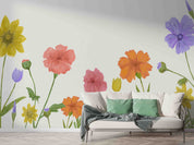 3D Colorful Floral Background Wall Mural Wallpaper GD 3476- Jess Art Decoration