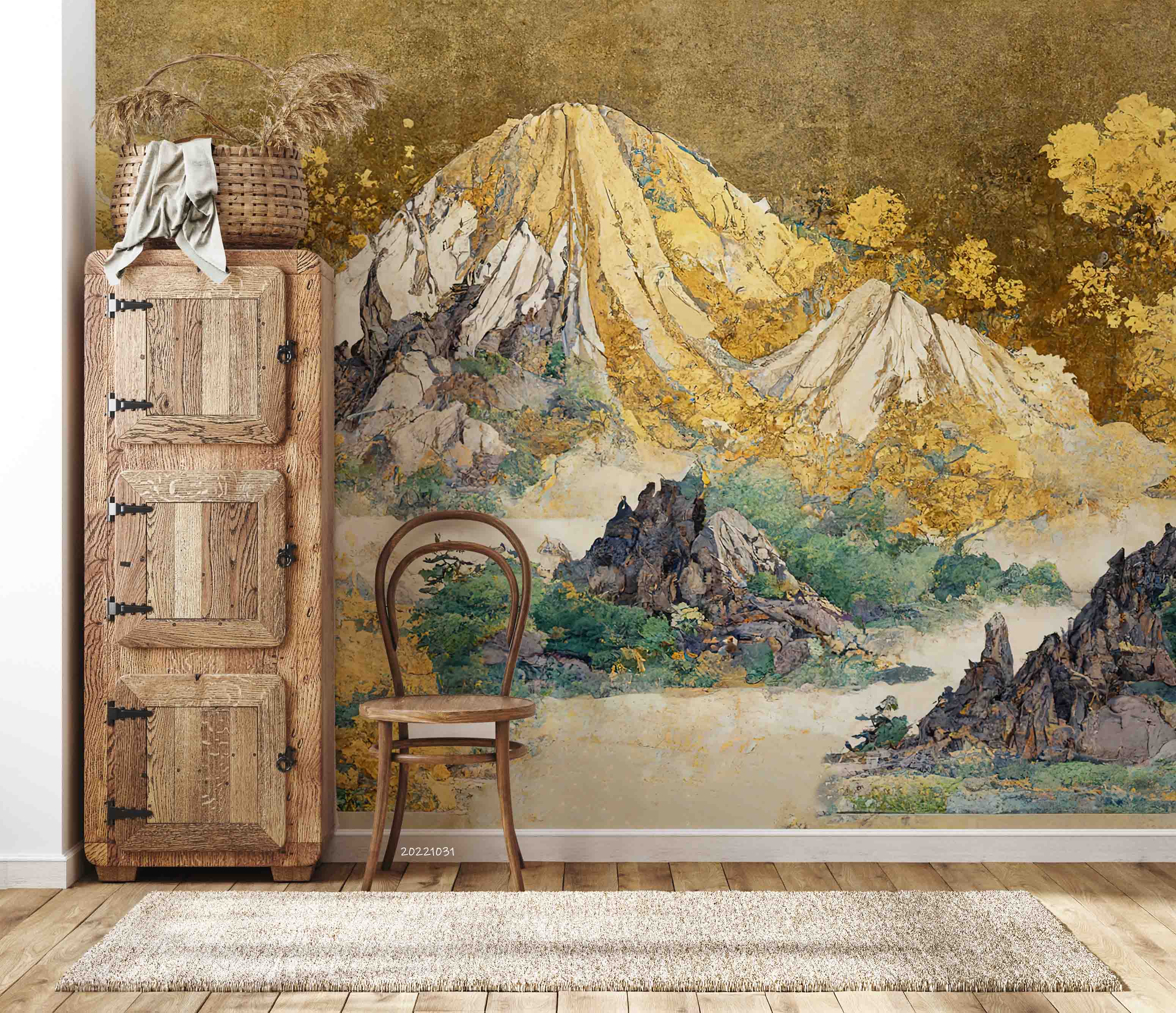 3D Japanese Nature Asian Culture Mountains Rocks Wall Mural Wallpaper GD 3047- Jess Art Decoration