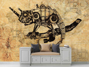 3D Retro Mechanical Chameleon Steampunk Wallpaper Wall Mural Wall Decor Wall Art Wall Sticker Remoable Wallpaper 20
