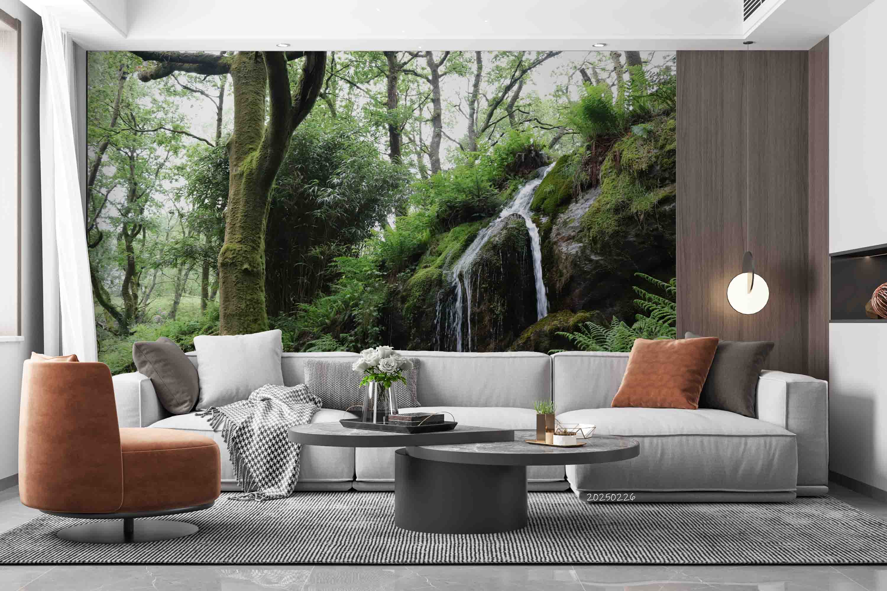 3D Green Forest Nature Scenery Wallpaper Wall Mural Wall Decor Wall Art Wall Sticker Remoable Wallpaper LQH