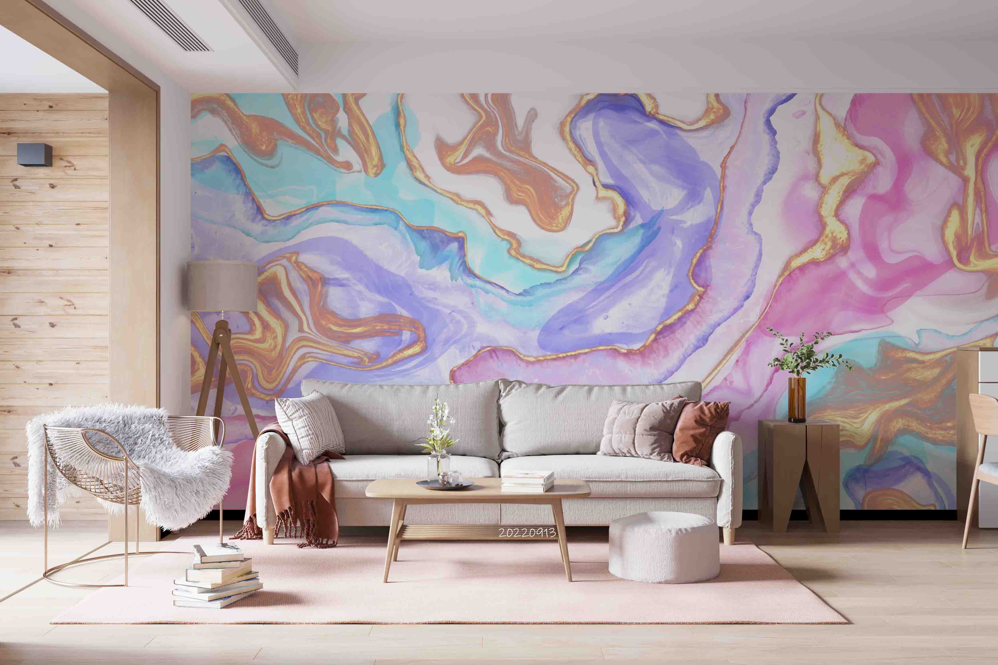 3D Watercolor Abstract Alcohol Ink Background Wall Mural Wallpaper GD 3517- Jess Art Decoration