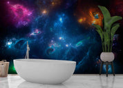 3D Starry Sky Universe Dark Blue Star Wall Mural Wallpaper YXL 20- Jess Art Decoration