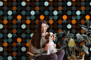 3D Dot Stripe Circle Pattern Wall Mural Wallpaper GD 4114- Jess Art Decoration
