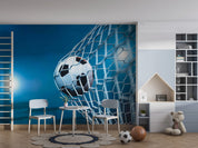 3D Night Moon Football Net Wall Mural Wallpaper YXL 2840