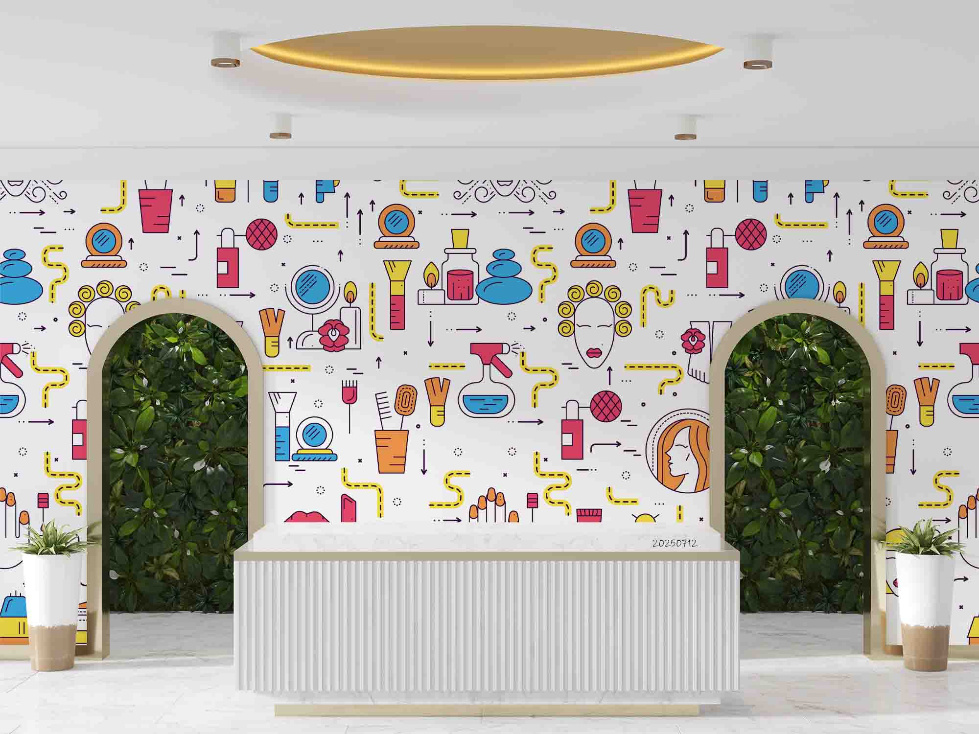 3D Salon Shop Beauty Salon Barber Shop Wall Mural Wallpaper 50