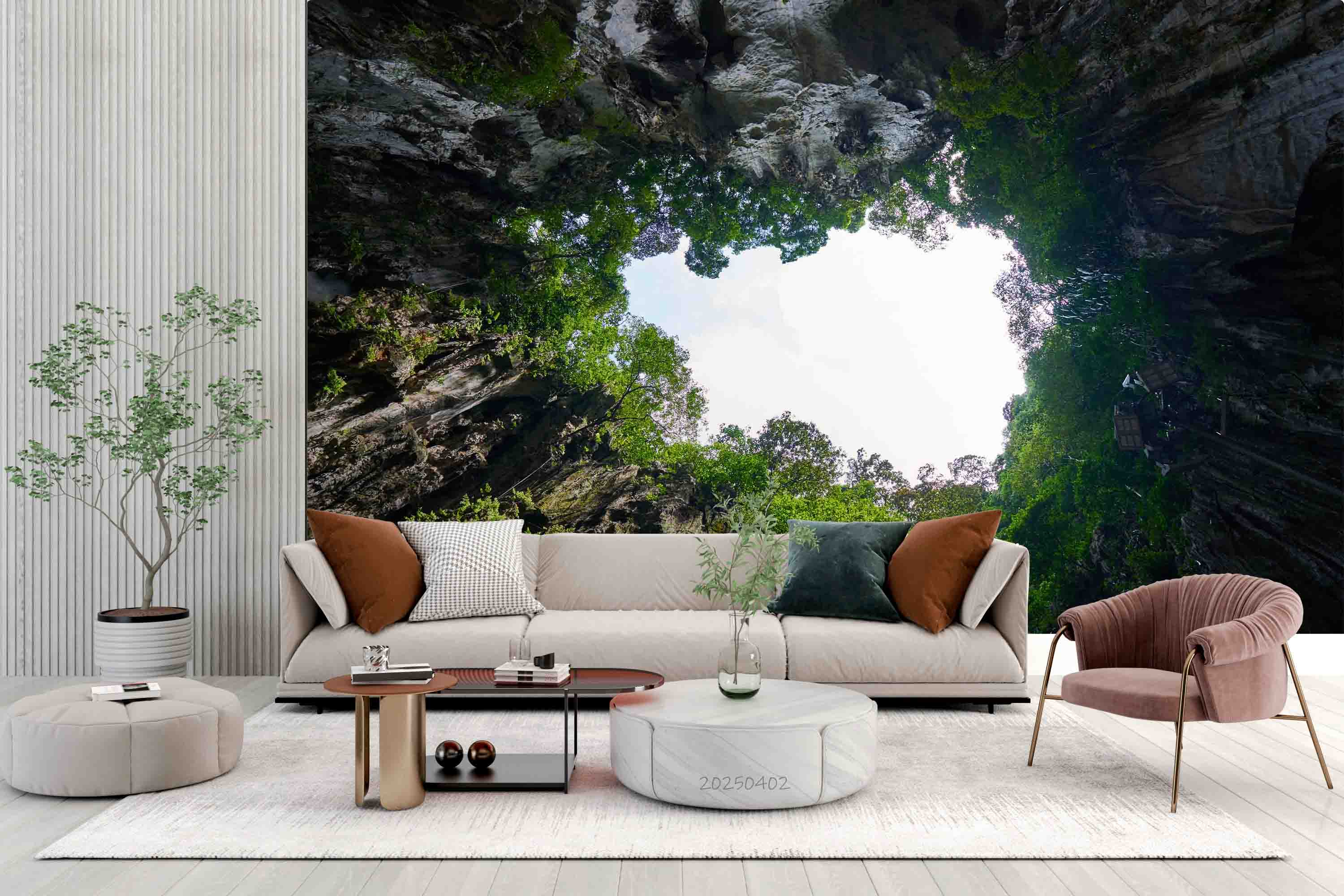 3D Green Mountain Forest Natural Scenery Wallpaper Wall Mural Wall Decor Wall Art Wall Sticker Remoable Wallpaper