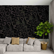 3D Abstract Black Artistic Pattern Wallpaper Wall Mural Wall Decor Wall Art Wall Sticker Remoable Wallpaper