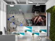 3D Office Business Commerce Technology Mdern Wall Mural Wallpaper 29
