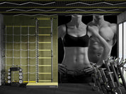 3D Gym Fitness Gymnasium Wall Mural Wallpaper 76