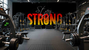 3D Gym Fitness Wall Mural Wallpaper 1