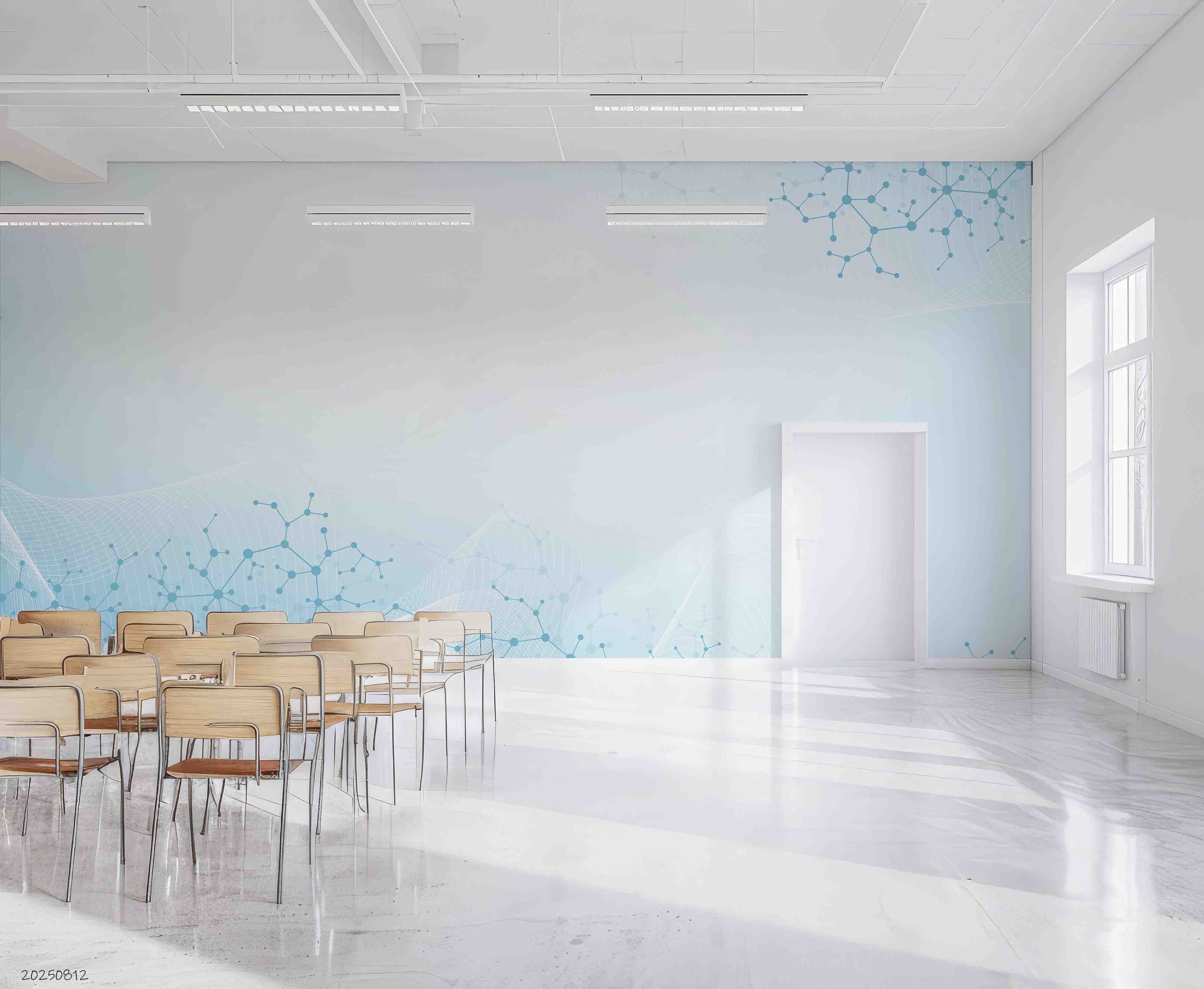 3D School STEM Science Lab Classroom Teaching Aid Technology Wall Mural Wallpaper 23