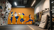 3D Gym Fitness Gymnasium Wall Mural Wallpaper 28