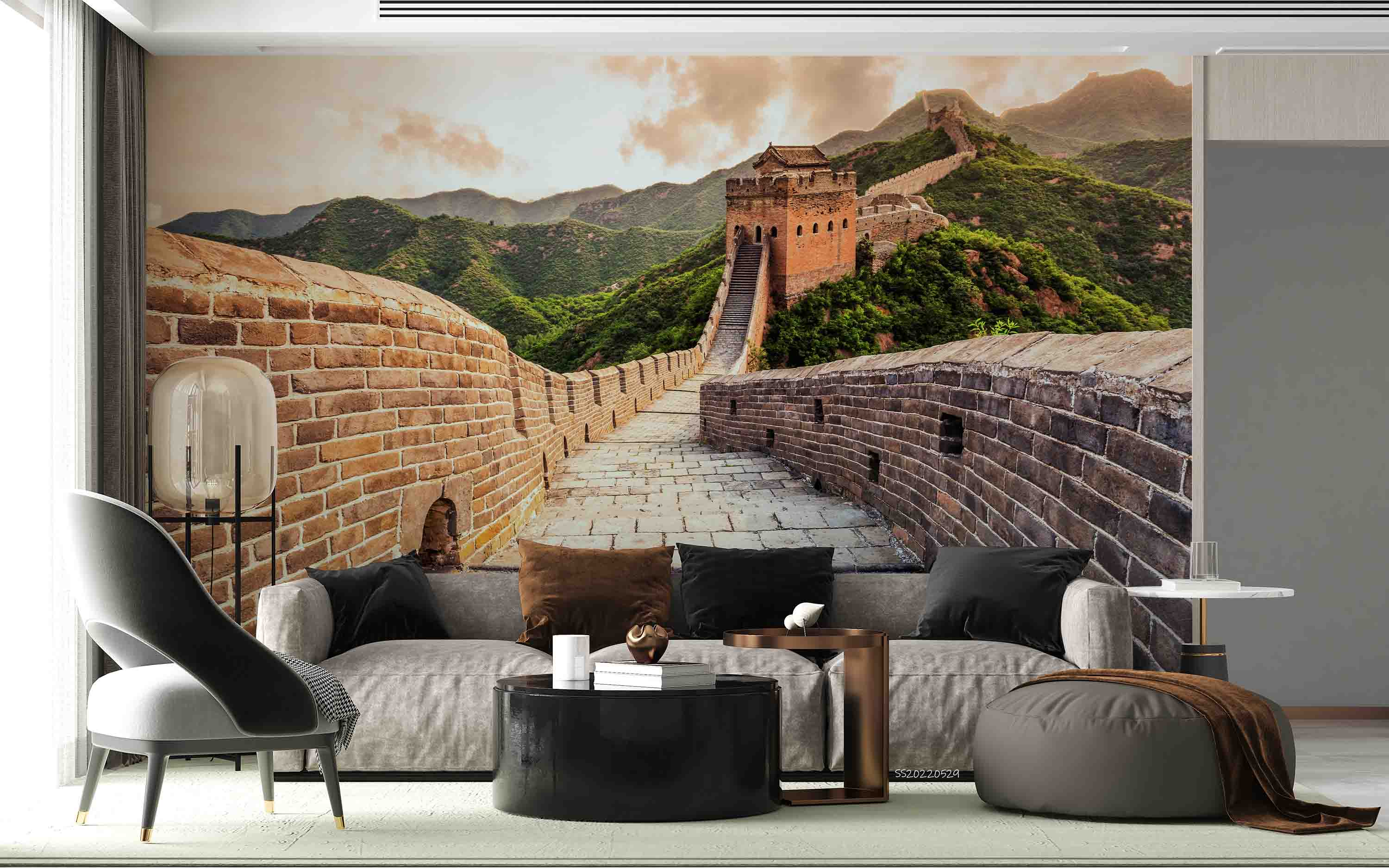 3D China Famous Landmark Great Wall Mountains Wall Mural Wallpaper GD 4344- Jess Art Decoration