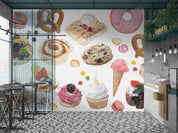3D Hand Drawn Candy Watercolor Style Wall Mural Wallpaper GD 5252- Jess Art Decoration