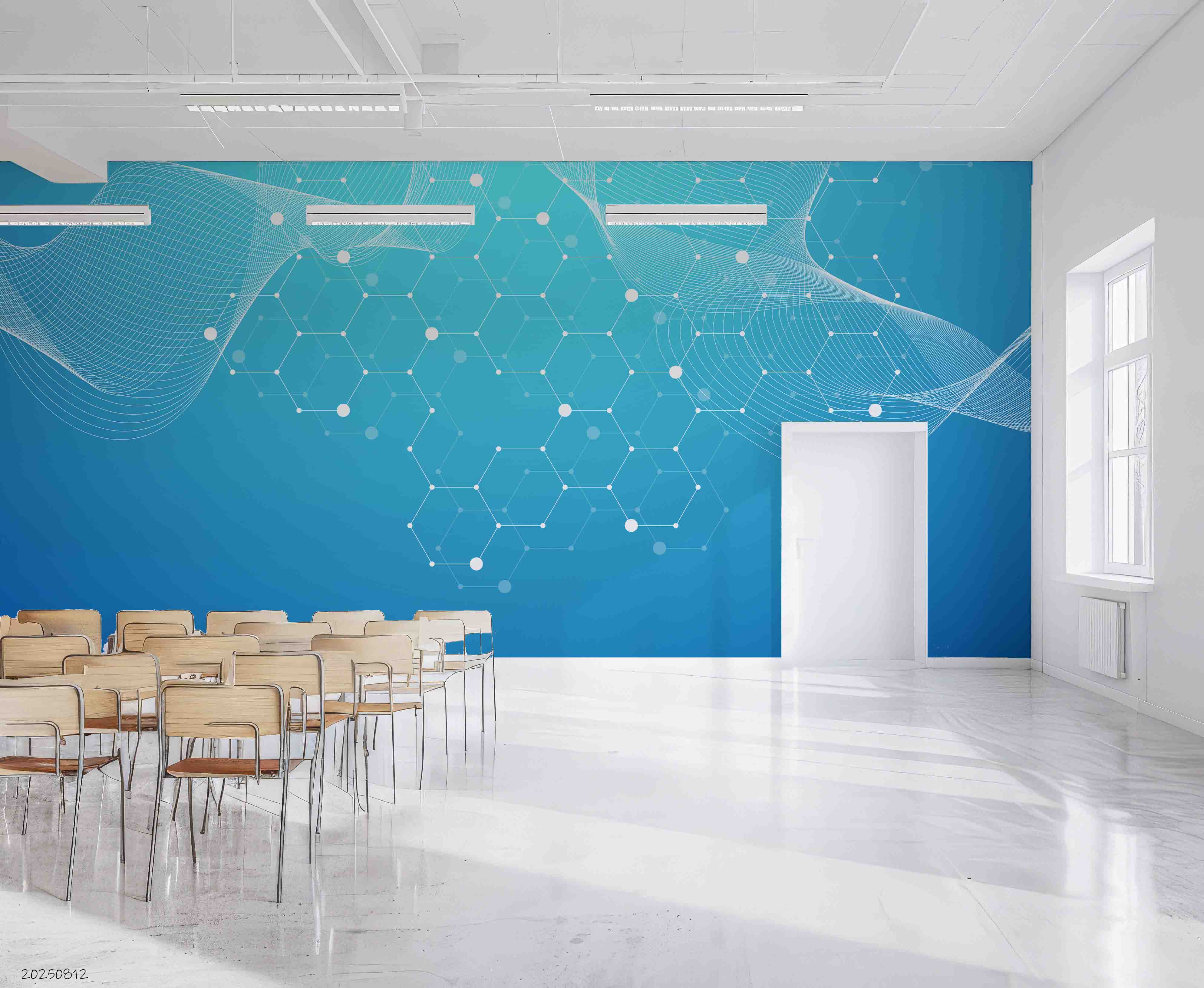 3D School STEM Science Lab Classroom Teaching Aid Technology Wall Mural Wallpaper 17