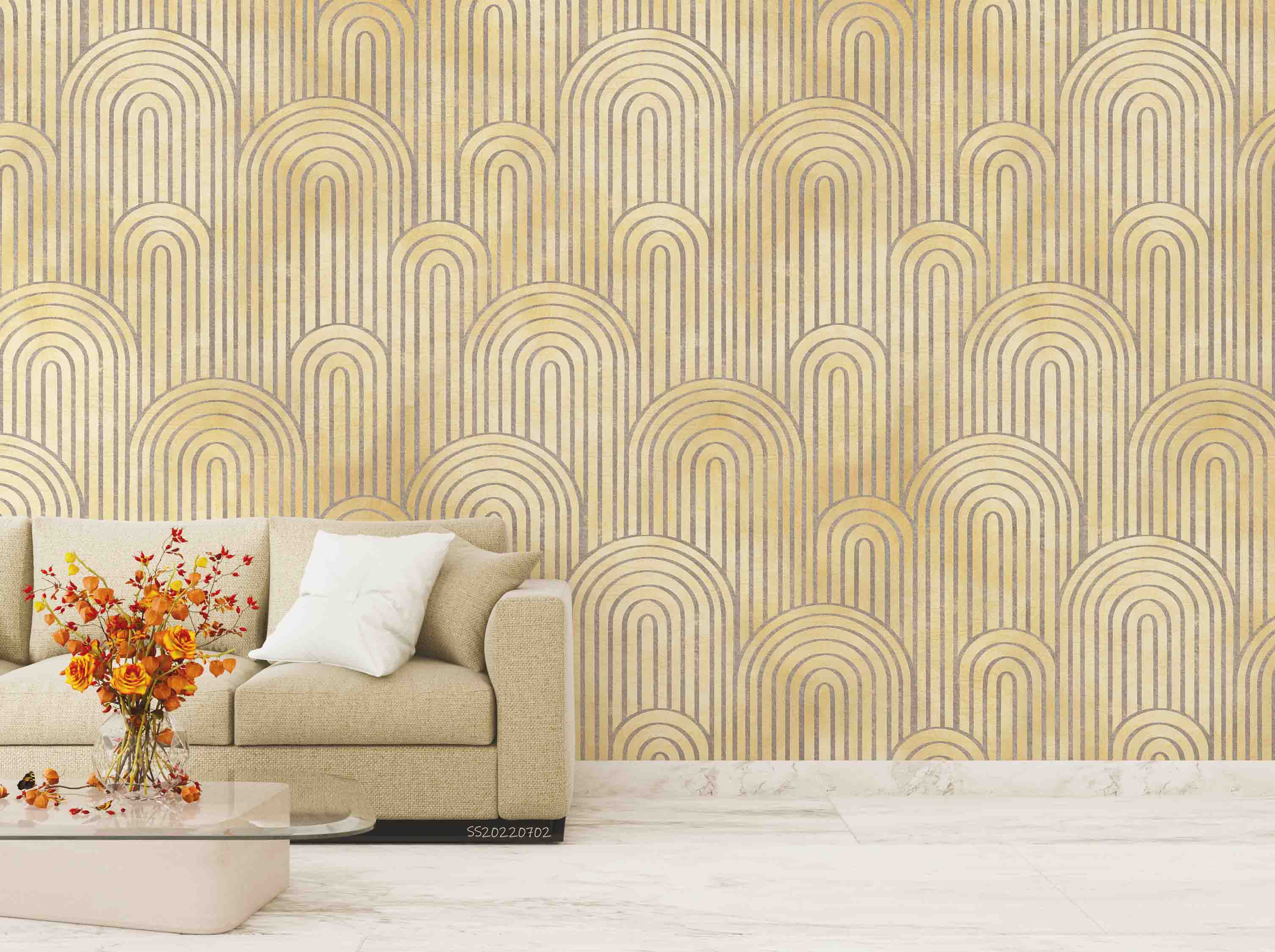 3D Abstract Geometric Pattern Background Wall Mural Wallpaper GD 5078- Jess Art Decoration