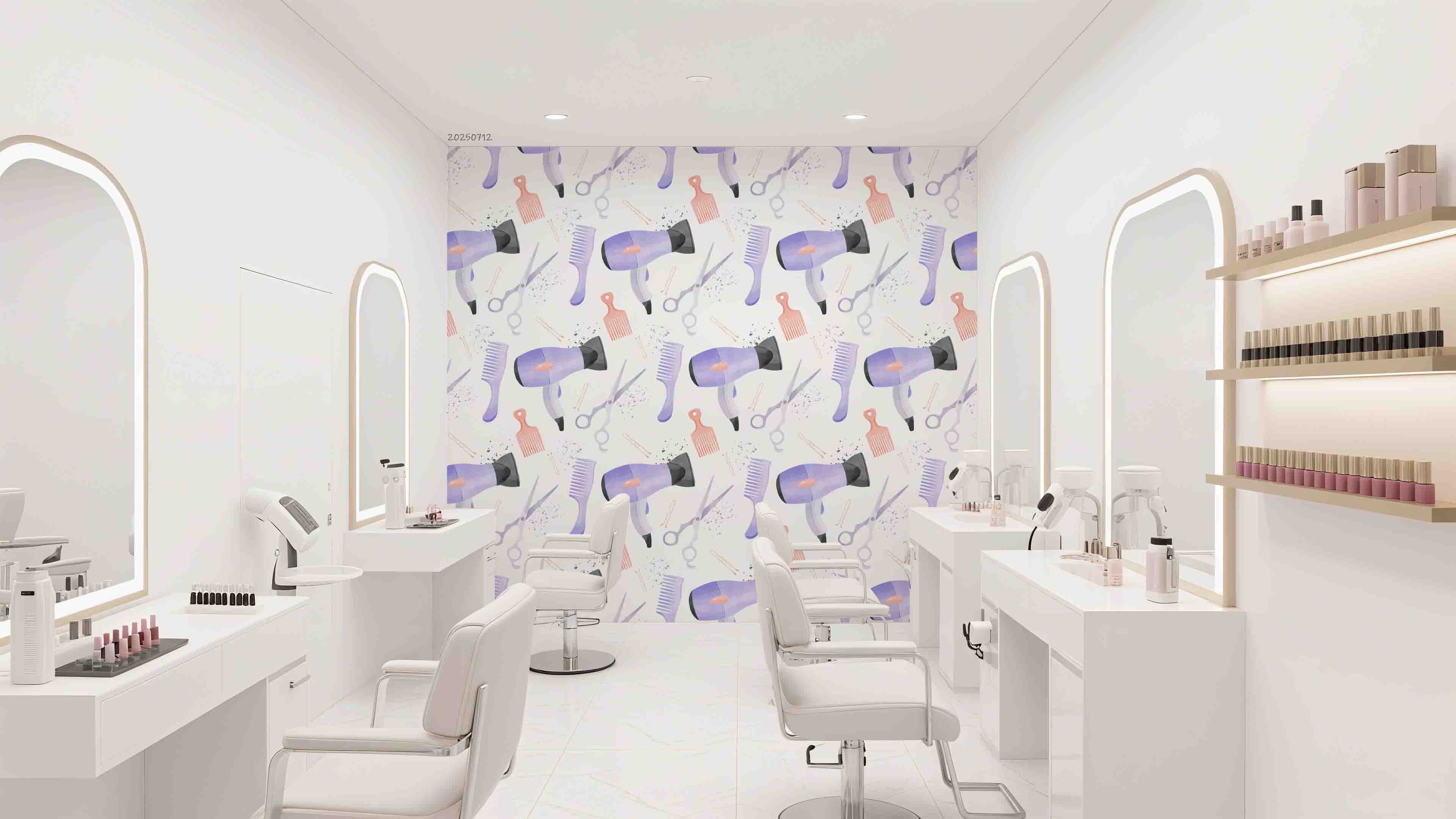 3D Salon Shop Beauty Salon Barber Shop Wall Mural Wallpaper 5