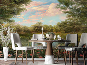 3D Sky Forest Park Lake Landscape Wallpaper Wall Mural Wall Decor Wall Art Wall Sticker Remoable Wallpaper LQH 51