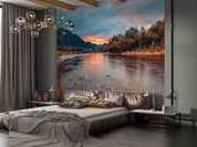 3D Hotel Inn Motel Hostel Resort Manor Landscape Wall Mural Wallpaper 0