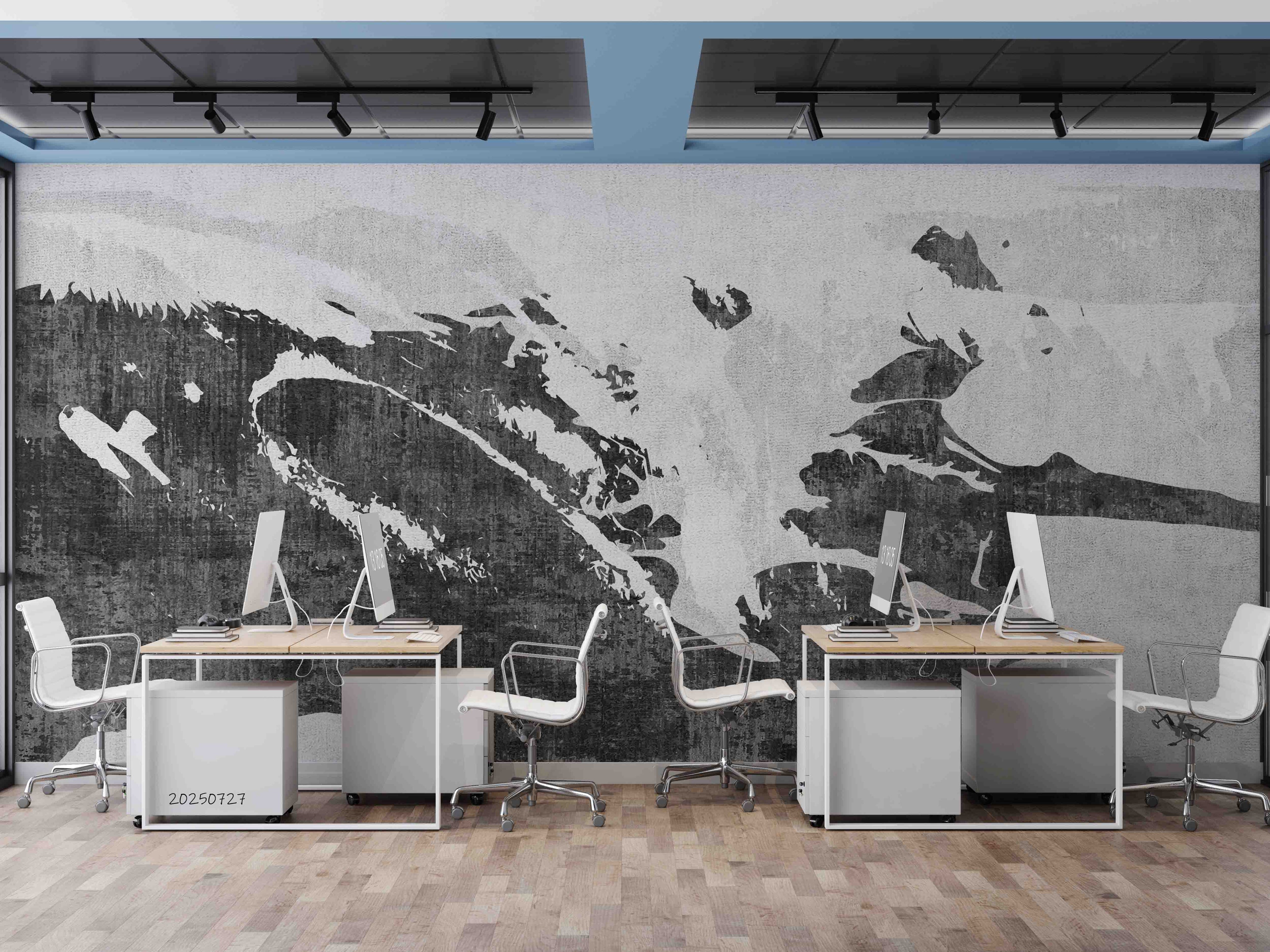 3D Office Business Commerce Modern Abstract Wall Mural Wallpaper 16