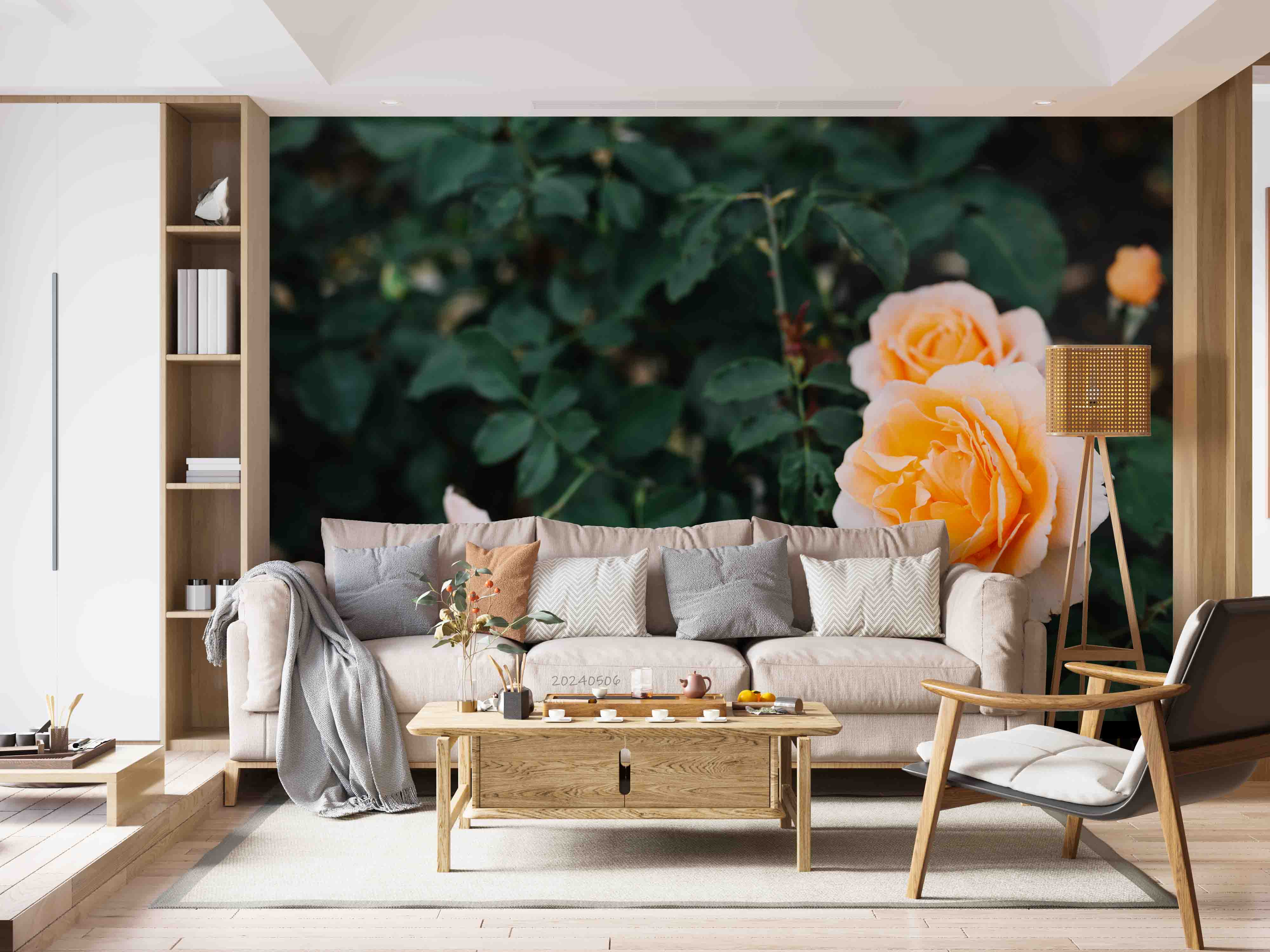 3D Yellow Rose Floral Leaf Wallpaper Wall Mural Wall Decor Wall Art Wall Sticker Remoable Wallpaper