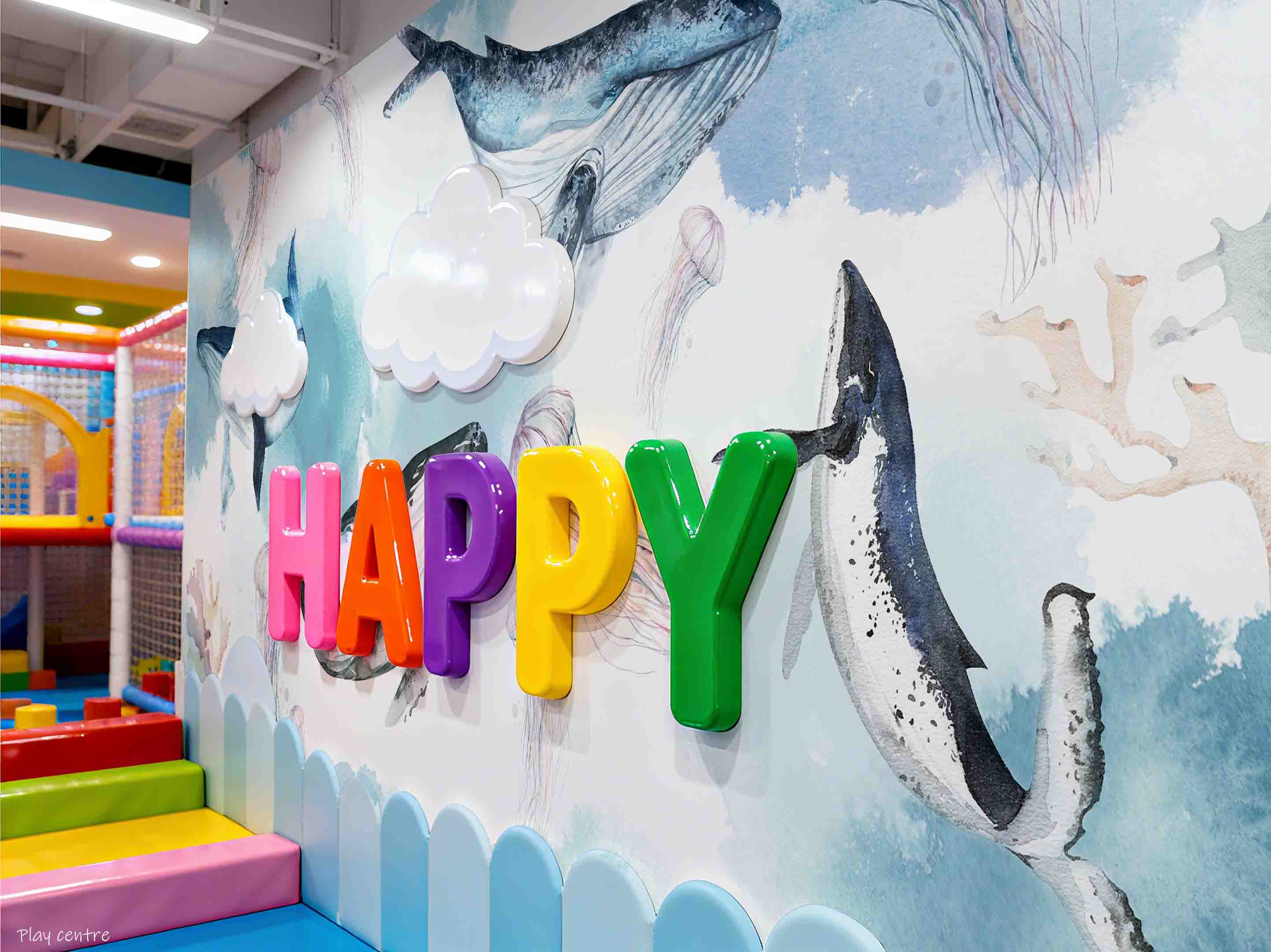 3D Play Centre Amusement Park Funfair Carnie Whale Wall Mural Wallpaper 18