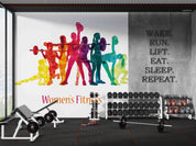 3D Gym Fitness Gymnasium Dumbbell Wall Mural Wallpaper 43