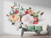 3D Colorful Floral Bouquet Background Wall Mural Wallpaper GD 3470- Jess Art Decoration