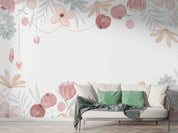 3D Watercolor Floral Illustration Background Wall Mural Wallpaper GD 3305- Jess Art Decoration
